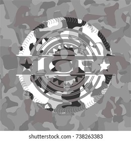 Ice on grey camo texture