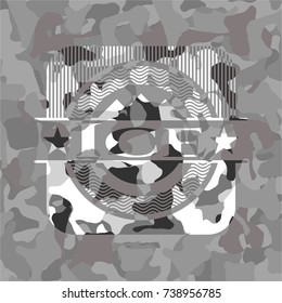 Ice on grey camo texture