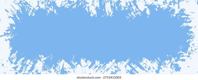 Textura de superposición de hielo con fondo grunge y marco de Vector de efecto escarcha. Rink rasguño de invierno con borde de grieta congelado y azul abstracto sucio. Hielo de ruido angustiado con grunge nevado.