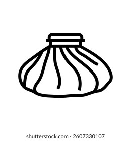 ice pack cold therapy recovery wellness line icon vector. ice pack cold therapy recovery wellness sign. isolated contour symbol black illustration