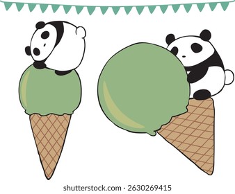 Ice and Panda: Matcha Flavor