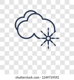 ice pellets icon. Trendy ice pellets logo concept on transparent background from Weather collection