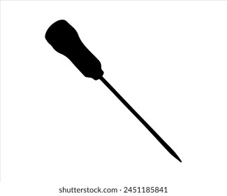 Ice pick icon silhouette vector on white background