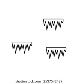 ícone da plataforma de gelo na ilustração do vetor de fundo branco