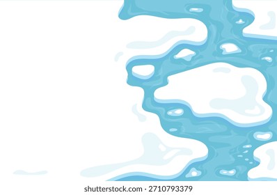 Ice poles background landscape, winter, nature artic