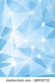 Ice polygonal background. Vector EPS10.