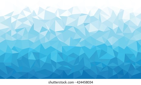 Ice Polygonal Mosaic Background 16:9