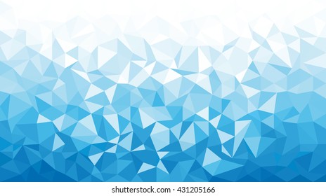 Ice Polygonal Mosaic Background 16:9