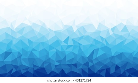 Ice Polygonal Mosaic Background 16:9