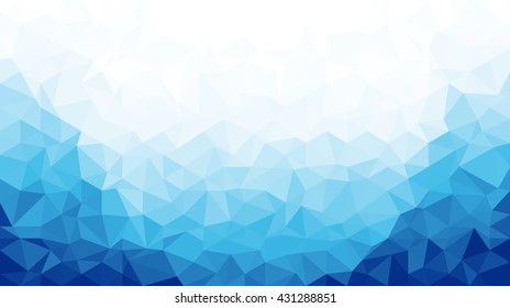 Ice Polygonal Mosaic Background 16:9