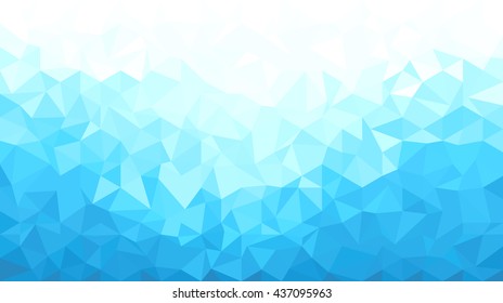 Ice Polygonal Mosaic Background 16:9