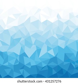 Ice Polygonal Mosaic Background