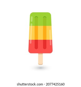 Ice pop cartoon vector. Ice pop on white background.