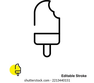 Ice Pop Dessert Vector Outline Icon Eps