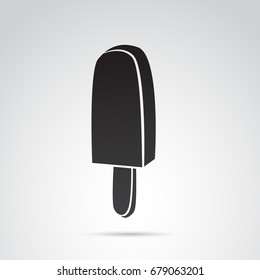 Ice pop icon isolated on white background. Vector art.