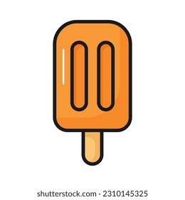 Ice pop icon in modern style, ready to use and download popsicle vector