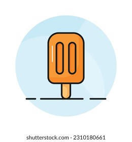 Ice pop icon in modern style, ready to use and download popsicle vector