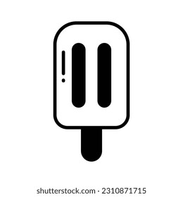 Ice pop icon in modern style, ready to use and download popsicle vector