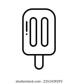 Ice pop icon in modern style, ready to use and download popsicle vector