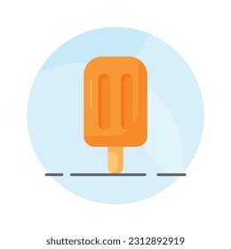 Ice pop icon in modern style, ready to use and download popsicle vector