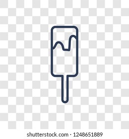 Ice pop icon. Trendy linear Ice pop logo concept on transparent background from Summer collection