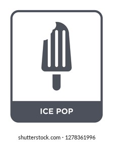 ice pop icon vector on white background, ice pop trendy filled icons from Bistro and restaurant collection, ice pop vector illustration