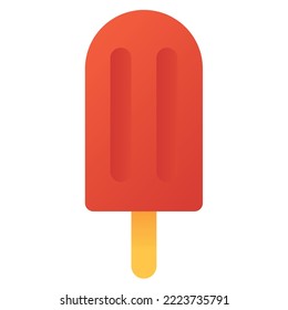 Ice pop aislado en fondo blanco, ilustración, icono, elemento