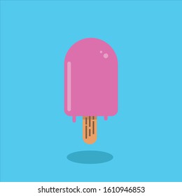 An ice pop, or popsicle, is a water or milk-based quiescently frozen snack on a stick.