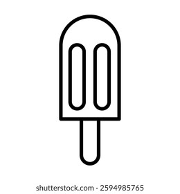 Ice Pop simple line art vector