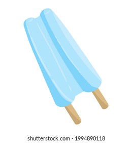 ice pop stick of dessert illustration