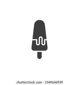Ice Pop vector illustration. Glyph style icon