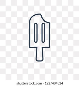 Ice Pop vector outline icon isolated on transparent background, high quality linear Ice Pop transparency concept can be used web and mobile