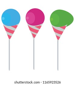 
Ice pops with fruit flavour popsicle 
