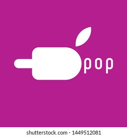 Ice popsicle logo. Ice popsicle icon vector. Icecream logo, icon, sign, design element