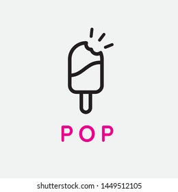 Ice Popsicle Logo. Ice Popsicle Icon Vector. Icecream Logo, Icon, Sign, Design Element