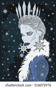 Ice Queen - Vector Art