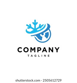 Icono de logotipo de radiología de hielo Vector