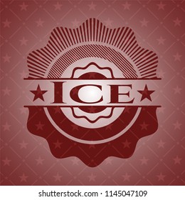 Ice red icon or emblem