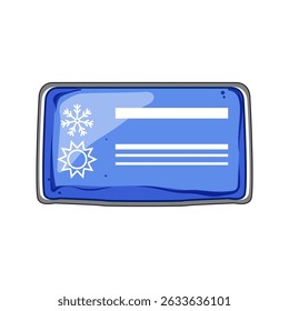 gelado reutilizável quente frio gel pack cartoon. flexível durável, congelador microwaveable, inchaço do gelo reutilizável quente gel frio pack sinal.