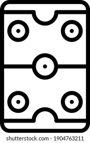 Concepto de pista de hielo, Diseño de icono de la línea del vector de la arena, Símbolo de hockey sobre fondo blanco, signo del equipo de contacto, material deportivo de invierno, disposición del estadio