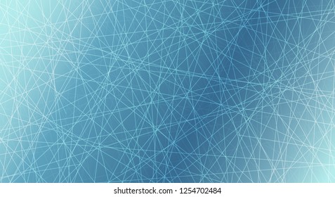 Ice rink. Winter background. Overhead view. Vector illustration