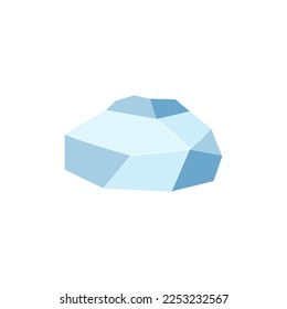 Hombro de roca de hielo. Piedra de forma natural. ilustración vectorial.