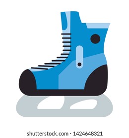 Ice sakte extreme sport equipment vector illustration graphic design