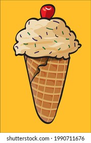 ice scream vector art for design