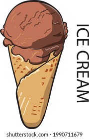 ice scream vector art for design