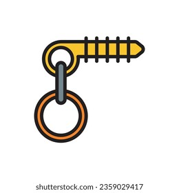 Ice Screw Icon Vector Illustration