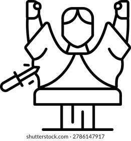 Ice Sculpture Illustration vector Icon Design