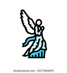 ice sculpture winter color icon vector. ice sculpture winter sign. isolated symbol illustration