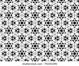 Ice seamless pattern of the stars cool color
