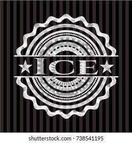 Ice silvery badge